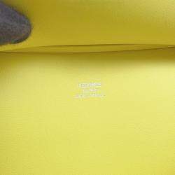 Pre Owned Hermes Jypsiere Lime Swift Leather Size Mini