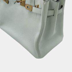 Pre Owned Hermes Birkin Blue Pale Togo Leather Size 30