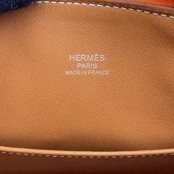 Pre Owned Hermes Bolide 1923 Apricot/Gold Evercolor Size Mini