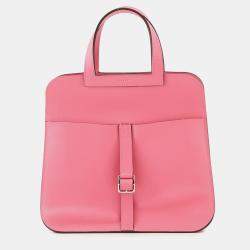 Pre Owned Hermes Halzan Rose Azalee Evercolor Size 25