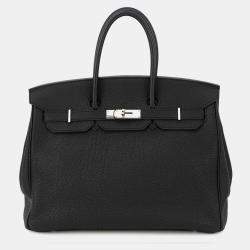 Pre Owned Hermes Birkin Black Togo Leather Size 35