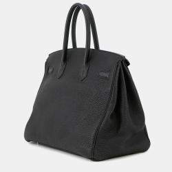 Pre Owned Hermes Birkin Black Togo Leather Size 35