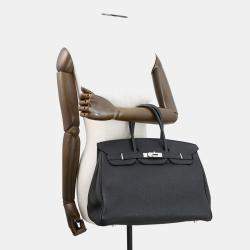 Pre Owned Hermes Birkin Black Togo Leather Size 35