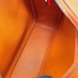 Pre Owned Hermes Plume Orange Epsom Size Mini