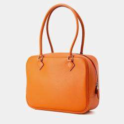 Pre Owned Hermes Plume Orange Epsom Size Mini