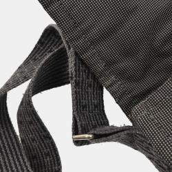 Pre Owned Hermes Gray Canvas Herline Besace MM Messenger Bag