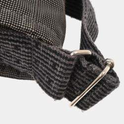 Pre Owned Hermes Gray Canvas Herline Besace MM Messenger Bag
