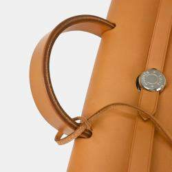 Pre Owned Hermes Beige Toile GM Herbag a Dos Backpack