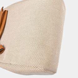 Pre Owned Hermes Beige Toile GM Herbag a Dos Backpack
