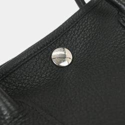 Pre Owned Hermes Black Negonda Garden Party 30 TPM Tote Handbag