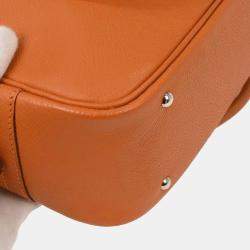 Pre Owned Hermes Orange Epsom Mini Plume Handbag