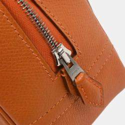 Pre Owned Hermes Orange Epsom Mini Plume Handbag