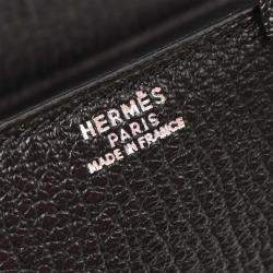 Pre Owned Hermes Black Chevre Myzore Drag 2 32 Handbag