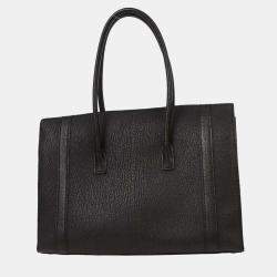 Pre Owned Hermes Black Chevre Myzore Drag 2 32 Handbag