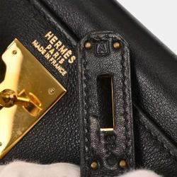 Pre Owned Hermes Black Gulliver Kelly A Dos GM Backpack