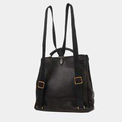 Pre Owned Hermes Black Gulliver Kelly A Dos GM Backpack