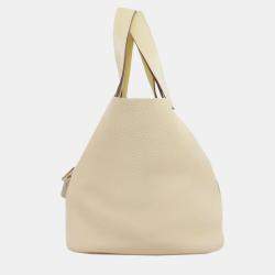 Pre Owned Hermes Picotin Lock 22 Handbag In Taurillon Clemence Leather
