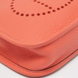 Pre Owned Hermès Orange Field Taurillon Clemence Leather Evelyne TPM Bag