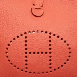 Pre Owned Hermès Orange Field Taurillon Clemence Leather Evelyne TPM Bag