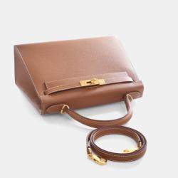 Pre Owned Hermes Gold Epsom Sellier Kelly 28