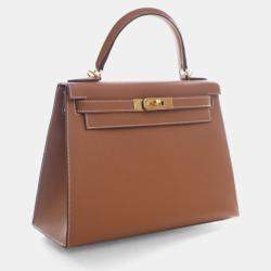 Pre Owned Hermes Gold Epsom Sellier Kelly 28