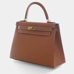 Pre Owned Hermes Gold Epsom Sellier Kelly 28