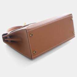 Pre Owned Hermes Gold Epsom Sellier Kelly 28