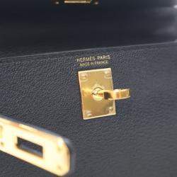 Pre Owned Hermes Noir Chevre Mini Kelly 20