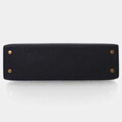Pre Owned Hermes Noir Chevre Mini Kelly 20