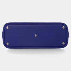 Pre Owned Hermes Bolide 27 Bleu Electric Epsom Handbag