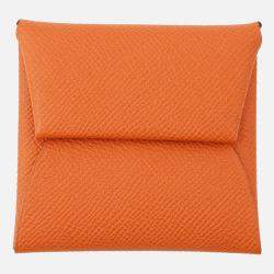 Pre Owned Hermes Bastia Verso Spo Orange/Mauve Pale Epsom