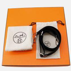 Pre Owned Hermes Evelyne3 Gray/Black Felt Leather PM