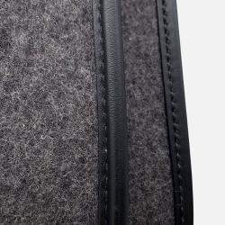 Pre Owned Hermes Evelyne3 Gray/Black Felt Leather PM