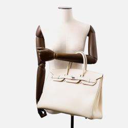 Pre Owned Hermes Birkin Craie Togo Leather Size 35