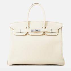 Pre Owned Hermes Birkin Craie Togo Leather Size 35