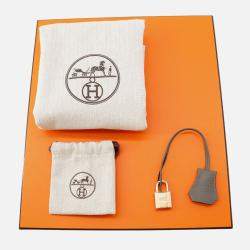 Pre Owned Hermes Birkin Gris Meyer Togo Leather Size 25