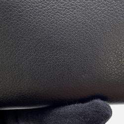 Pre Owned Hermes Chaine D'Ancre Zip Ango Coin Purse Black Evercolor