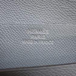 Pre Owned Hermes Bean Compact Green Pantan Veau Madame