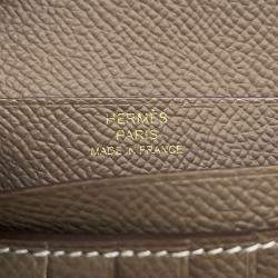 Pre Owned Hermes Bean Compact Etoupe Epsom