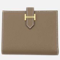 Pre Owned Hermes Bean Compact Etoupe Epsom