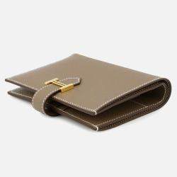 Pre Owned Hermes Bean Compact Etoupe Epsom