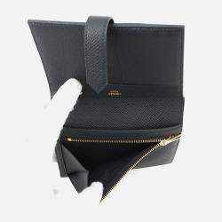 Pre Owned Hermes Bean Compact Black Epsom