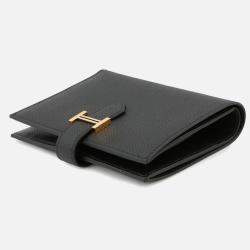 Pre Owned Hermes Bean Compact Black Epsom