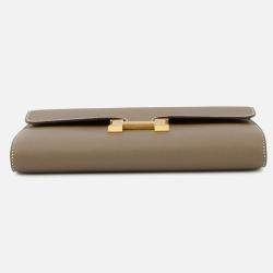 Pre Owned Hermes Constance To Go Etoupe Epsom