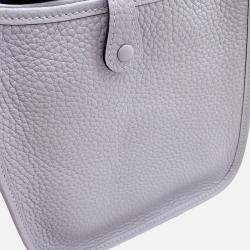 Pre Owned Hermes Evelyne Long Grey Taurillon Clemence Size TPM
