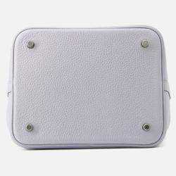 Pre Owned Hermes Picotin Lock Green Pantan Taurillon Clemence 22