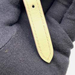 Pre Owned Hermes Halzan Jaune Milton Swift Leather Size Mini