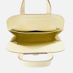Pre Owned Hermes Halzan Jaune Milton Swift Leather Size Mini