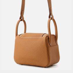Pre Owned Hermes Lindy Gold Taurillon Clemence Size Mini