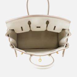 Pre Owned Hermes Birkin Beton Togo Leather Size 25